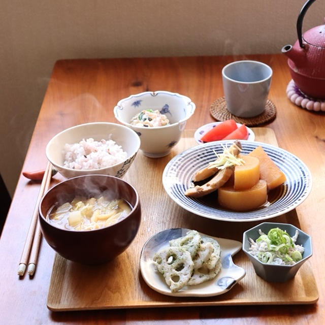 ぶり大根・献立。