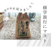 今修学旅行にあれを持って行くのがトレンドらしい!!&格安のお米をゲット！！