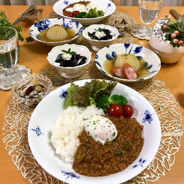 野菜たっぷりキーマカレー♪