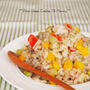 ✱ スパイス大使 ✱ アスパラ と パプリカ の ピラフ風炒飯