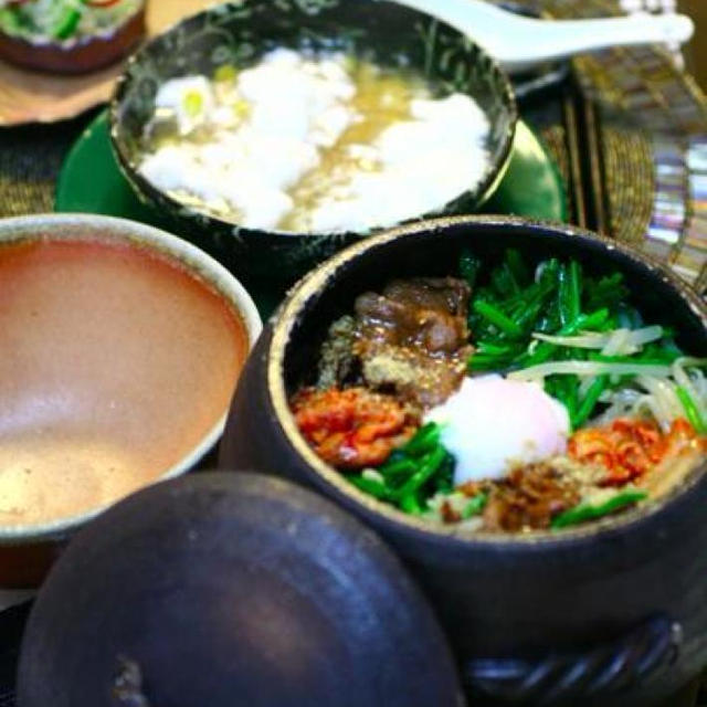 楽天ROOM / 土鍋で仕上げた夏のスタミナビビンバ丼