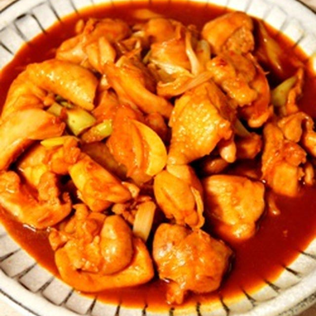 鶏肉の韓国風炒め