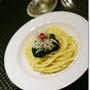 生青海苔としらすの柚子胡椒パスタ