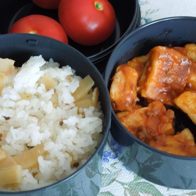 ◇高野豆腐のミートソース煮弁当