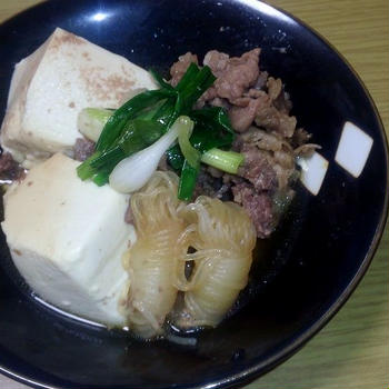 １０日の夕食『肉豆腐』