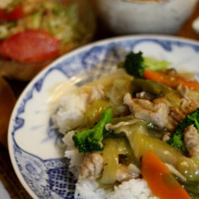 野菜たっぷり中華丼
