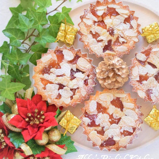 【おもてなし】りんごとアーモンドのフィナンシェ　クリスマスチックなティータイム