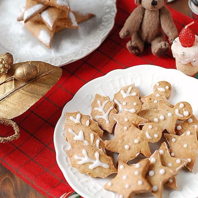 もうすぐクリスマス☆ジンジャービスケットを焼きました～♡【冷え性】