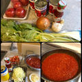 冷凍保存用のトマトソース作り