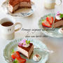 2月デザート試作中（ロータルトdeショコラレアチーズケーキ）…
