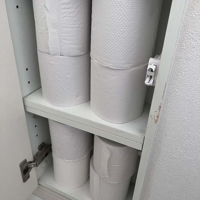 トイレットペーパーの画期的な収納！