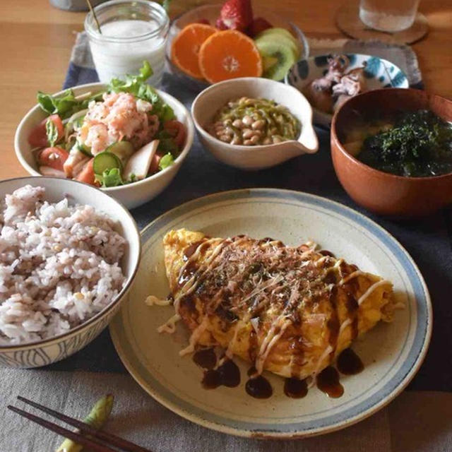 朝ごはんー♪…受験も終わって。