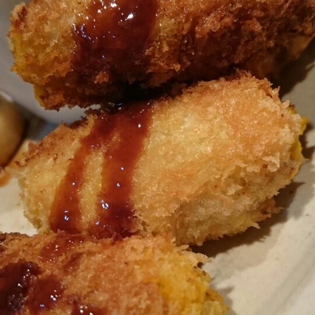 かぼちゃの肉巻きコロッケ