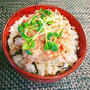 夏のサッパリずぼら飯♡ピリ辛ツナおろし塩こんぶ丼