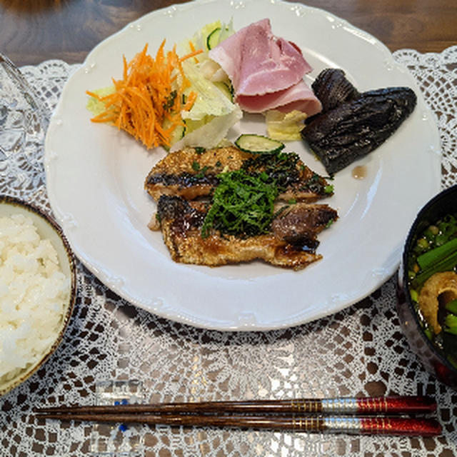残り物で。