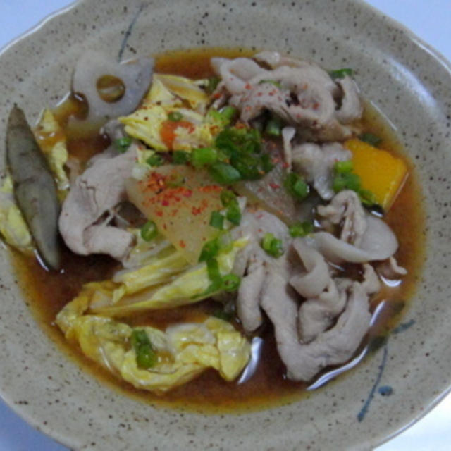 豚ももと野菜煮＆大根の皮のきんぴら★★★