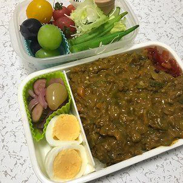 夏野菜キーマカレー弁当