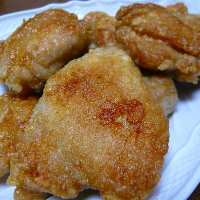 鶏の唐揚げ風＆レンコンのカリカリ焼き♪