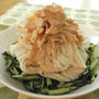 たっぷり舞茸ときゅうりで！コチュマヨレモン麺つゆひやむぎ