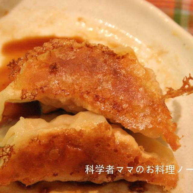 キムチ入り餃子のレシピです