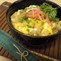 玉子丼・干し椎茸でしっかり出しを取る！
