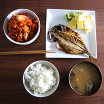 焼き魚朝ゴハン♪