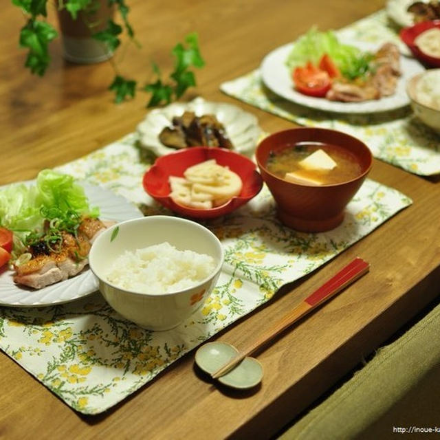 一昨日の晩ごはんと、妻を心配するオット