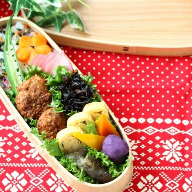 カフェ弁当☆ハンバーグ弁当と 久々てんちゃん☆