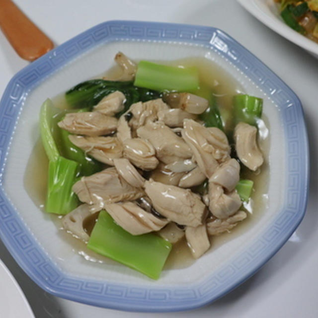 鶏ささみ肉と青梗菜の中華あん★★★