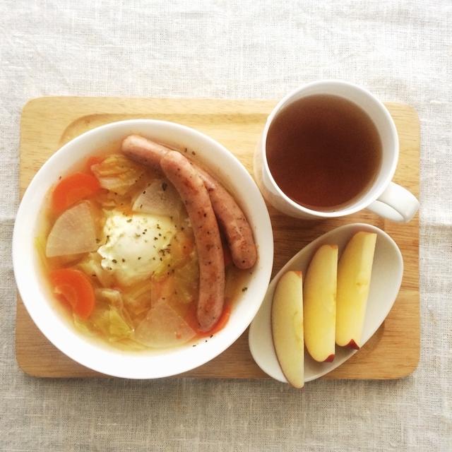12月26日の朝ごはん。調理時間13分