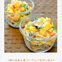 ☆柿の白和え風ヨーグルト白だし和え / 19日の朝ごはん☆
