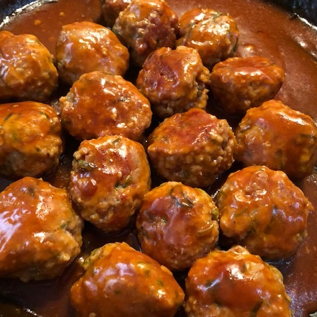 肉団子♡たけのこ炊き込み♡カブひき肉あんかけ煮
