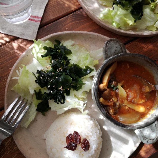 おいしすぎ♪サバ缶とキノコのトマトカレー＊小麦粉、バター不使用＊