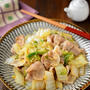 ほかほかご飯にもお酒にも◎「豚肉と白菜のにんにく醤油炒め」と、ムック本にレシピを掲載していただきました。