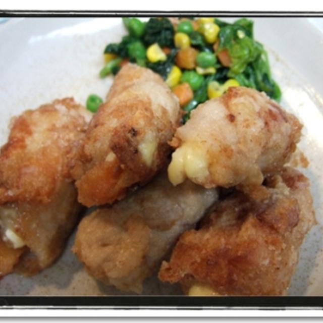 豚キムチ＆餅＆チーズ＆舞茸