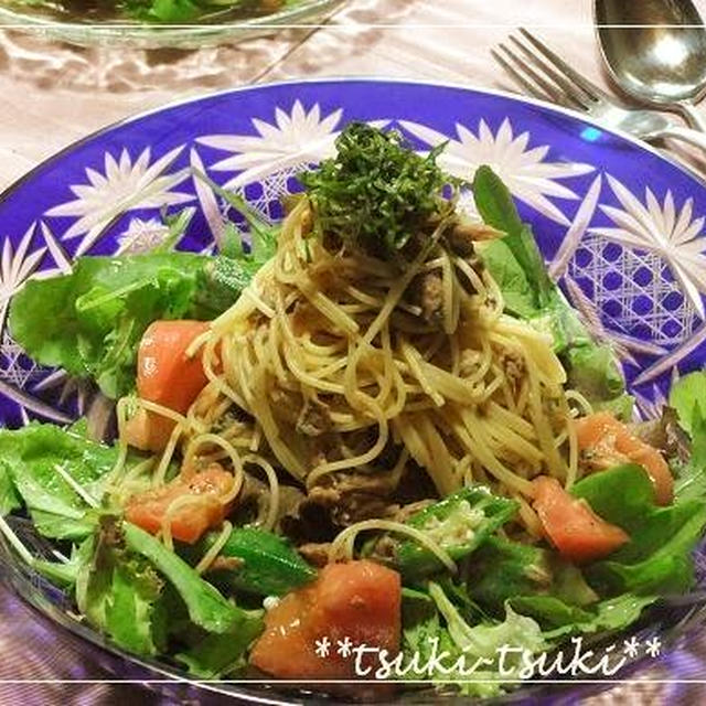 夏バテ予防メニュー♪ツナとトマトの冷製パスタ