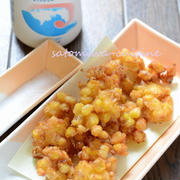 米粉でカリッと【とうもろこしのかき揚風】塩が甘味を引き立てる！