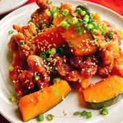 かぼちゃと豚肉のニンニク醤油炒め(動画レシピ)