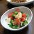 豆腐とオクラとトマトのサラダ。