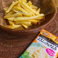簡単おつまみに♪エスニック風☆フリフリポテト もやしのナムル