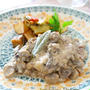 『豚ヒレ肉と茸のフルブラ＆サワークリーム煮込』、奇声