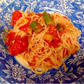 冷製そうめんトマトソース Cold fine noodles with tomato sauce