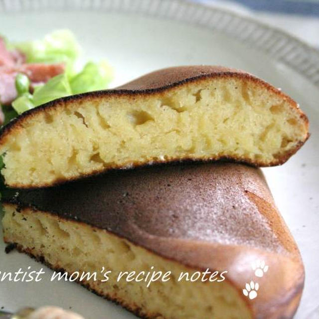 ぐりとぐらのパンケーキで朝ごはん☆アーモンド入り