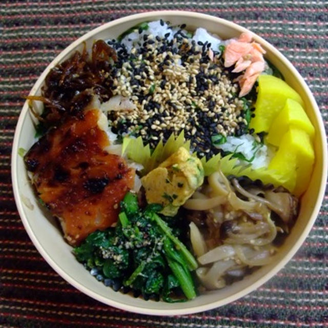 ホッケの味醂干しお弁当。