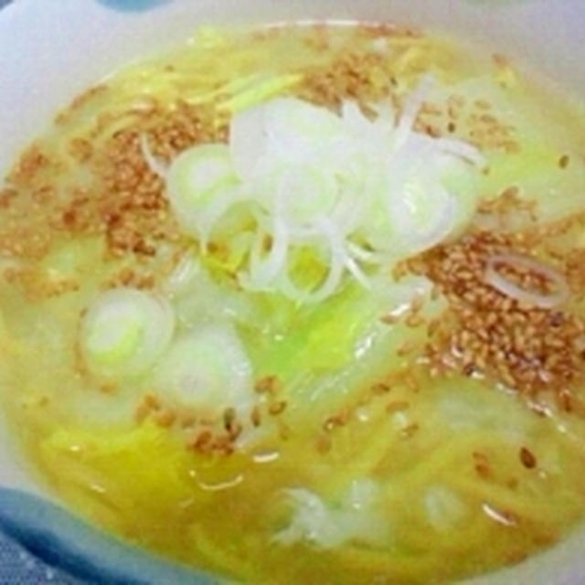 残った白菜でかきたま白菜ラーメン