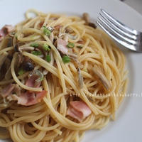 あらびきガーリックでお手軽パスタ♪