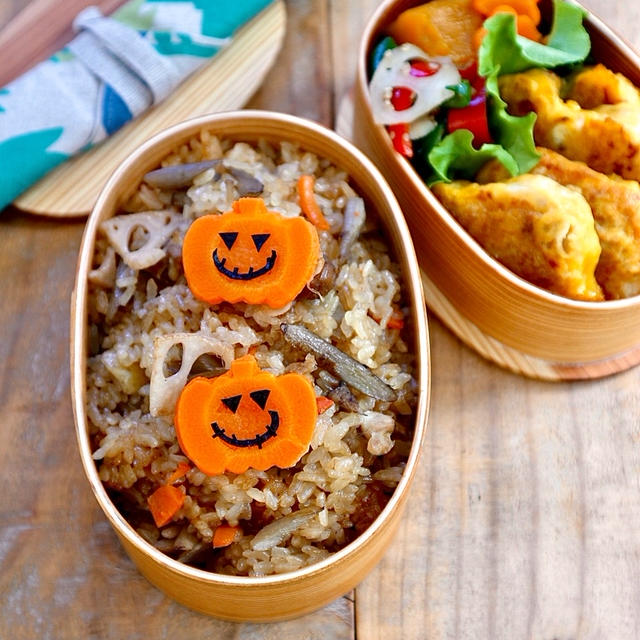 ダイエット中のパパへ ヘルシーなハロウィン弁当 By ｒｉｉさん レシピブログ 料理ブログのレシピ満載