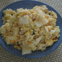 ◇シンプルだけどだしのうまみたっぷり☆たまご白菜漬チャーハン