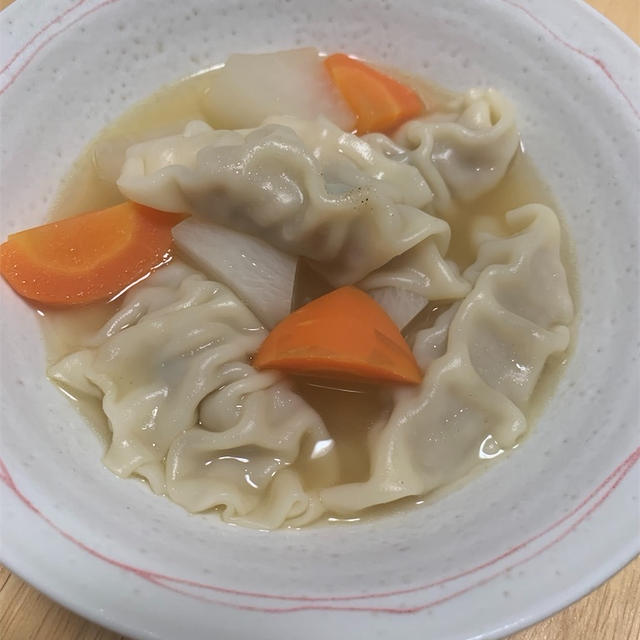 これなら和食！　餃子の揚げ出したっぷり野菜をのせて！