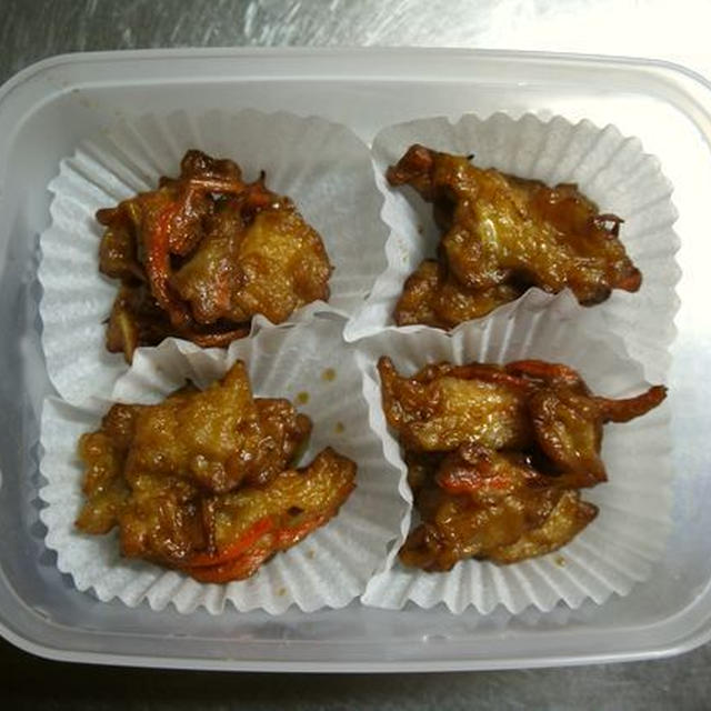 【冷凍ストック】野菜天の甘辛煮♪